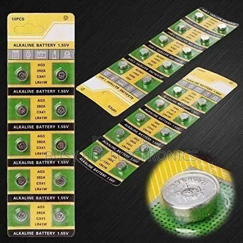 Classic 10pcs AG3 LR41 Button Batteries 1.55V Coin Battery
