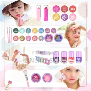 Washable Kids Girls Makeup Set Toy Kit – Pretend Makeup Kit for Girls