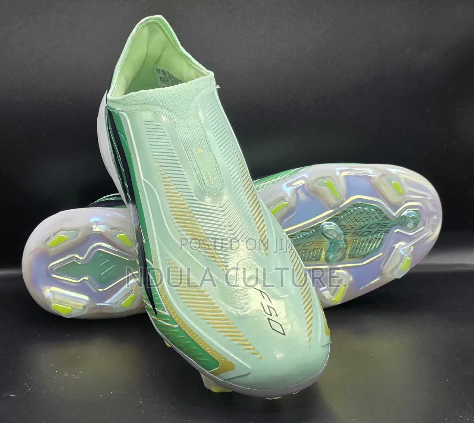 Adidas F50 Hyperfast Pro Laceless Turf Soccer Shoes
