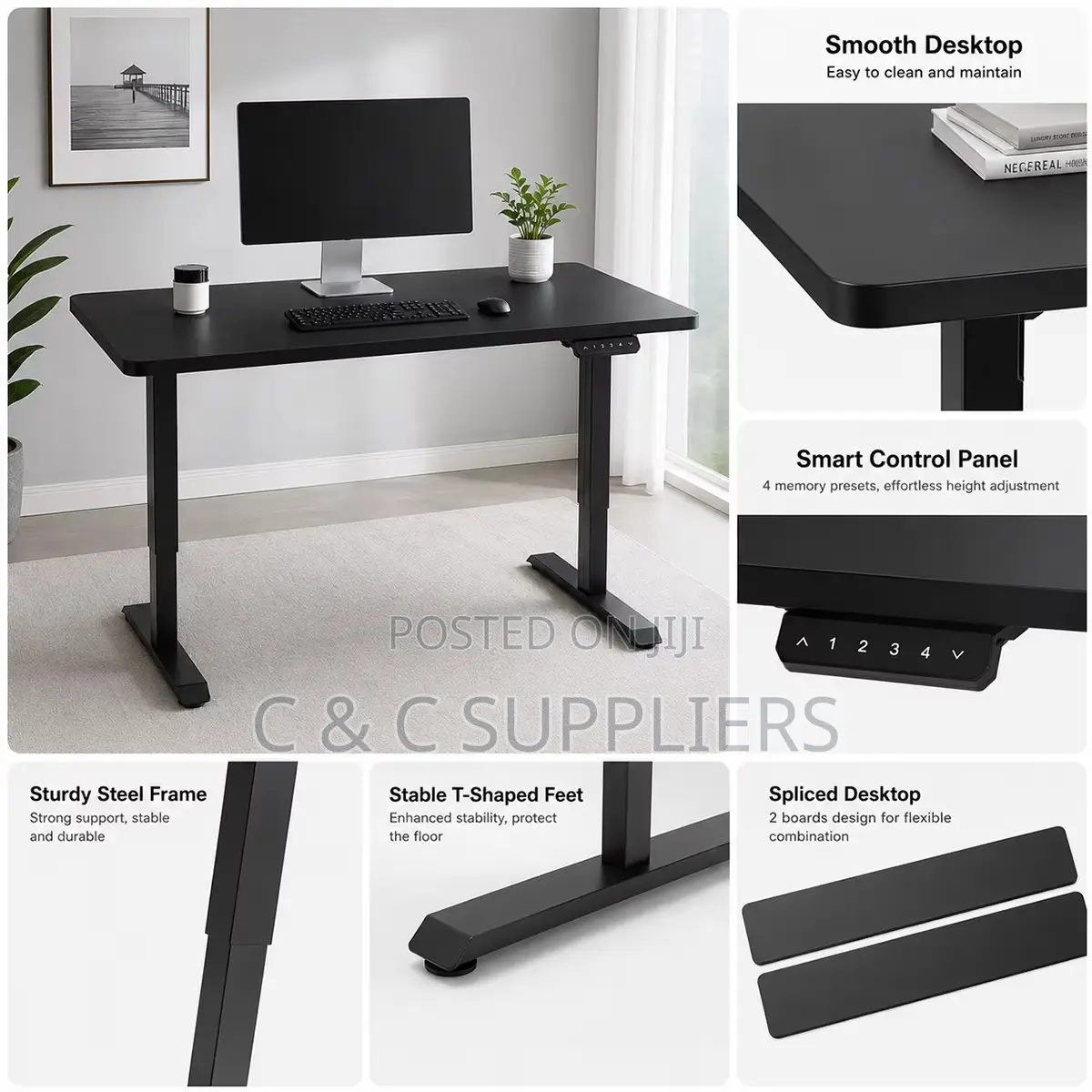 Electric Sit Stand Gaming Desk-1200mm