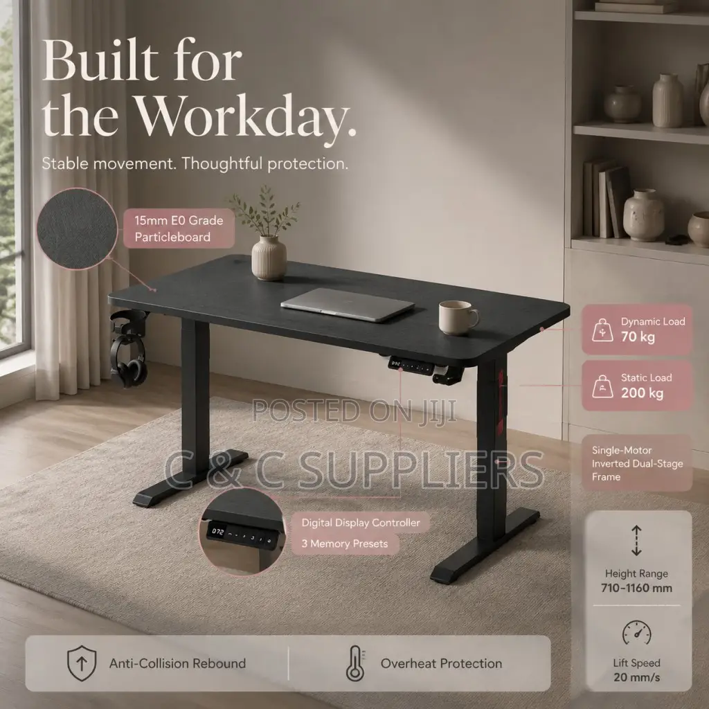 Electric Sit Stand Gaming Desk-1200mm