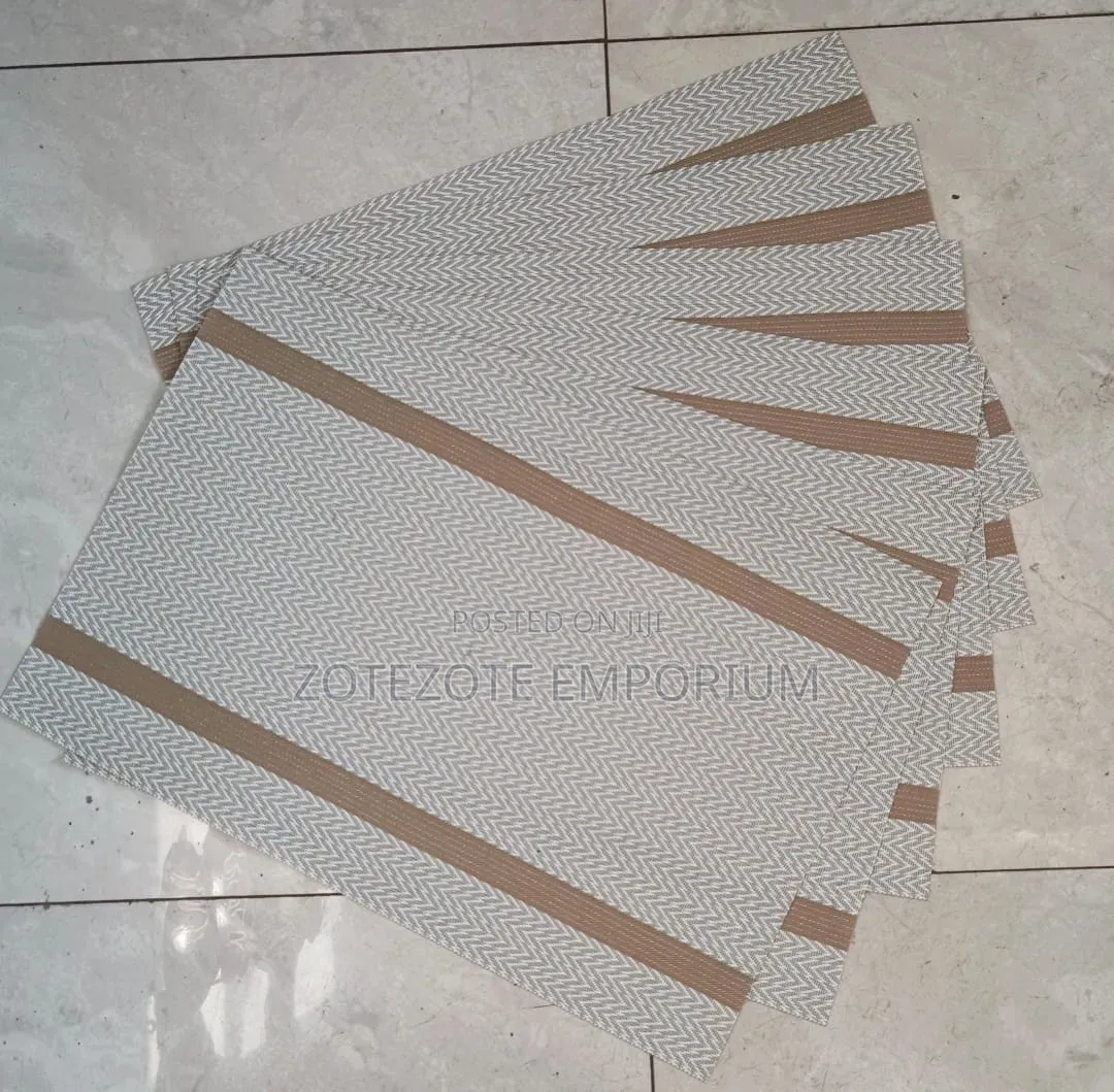 6pcs Woven PVC Tablemats