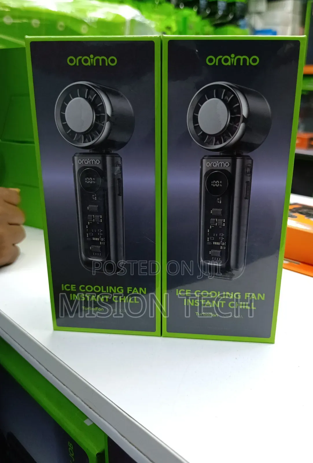 Oraimo TurboFan Rechargeable Foldable Handheld Fan* 