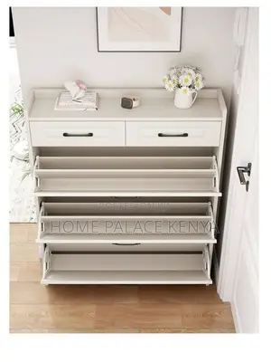 Shoe Rack; Space Saving Shoe Rack Storage Cabinet for Entryway