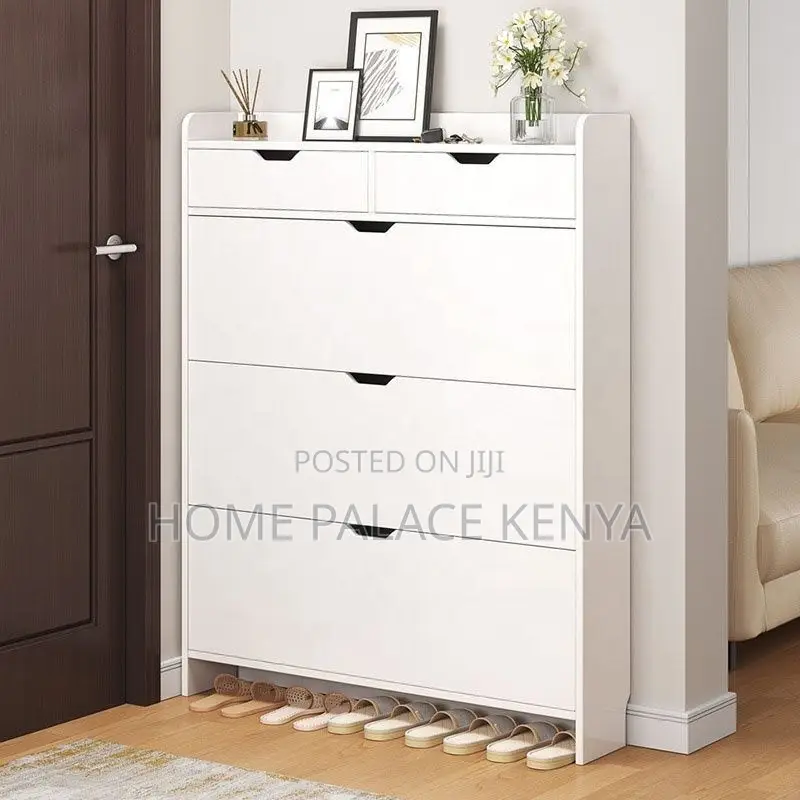 Shoe Rack; Space Saving Shoe Rack Storage Cabinet for Entryway