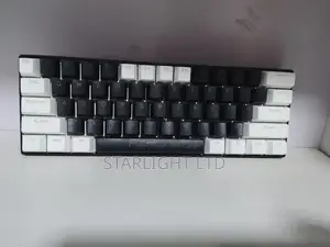 Minimalist Black and White 60% Mechanical Gaming Keyboard