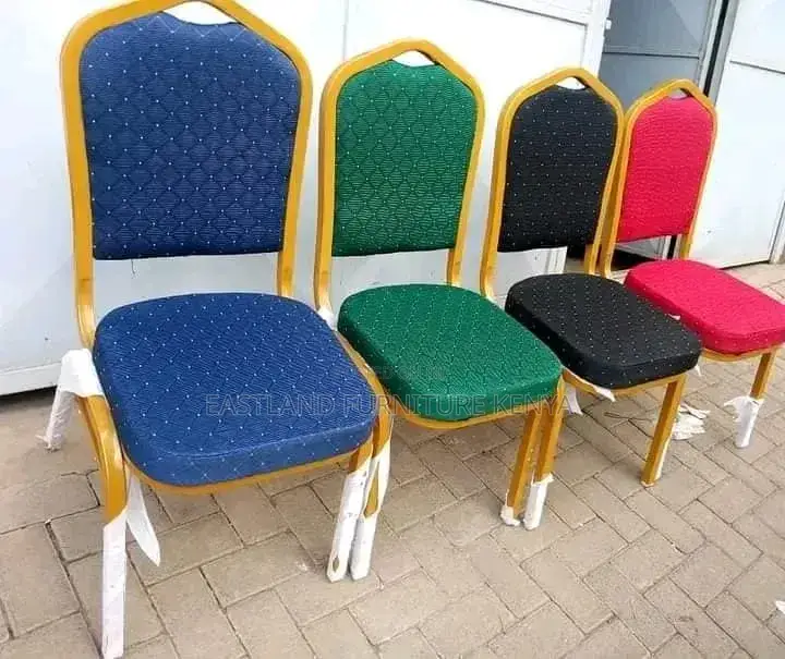 Stackable Church Chairs - Red Banquet Chairs