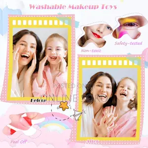 Washable Kids Girls Makeup Set Toy Kit – Pretend Makeup Kit for Girls