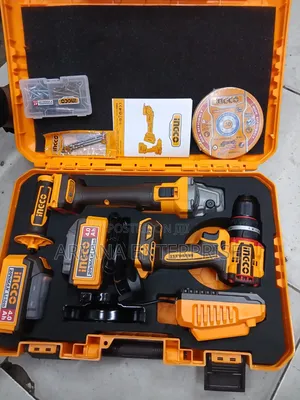 20V Cordless Ingco Impact Drill Kit