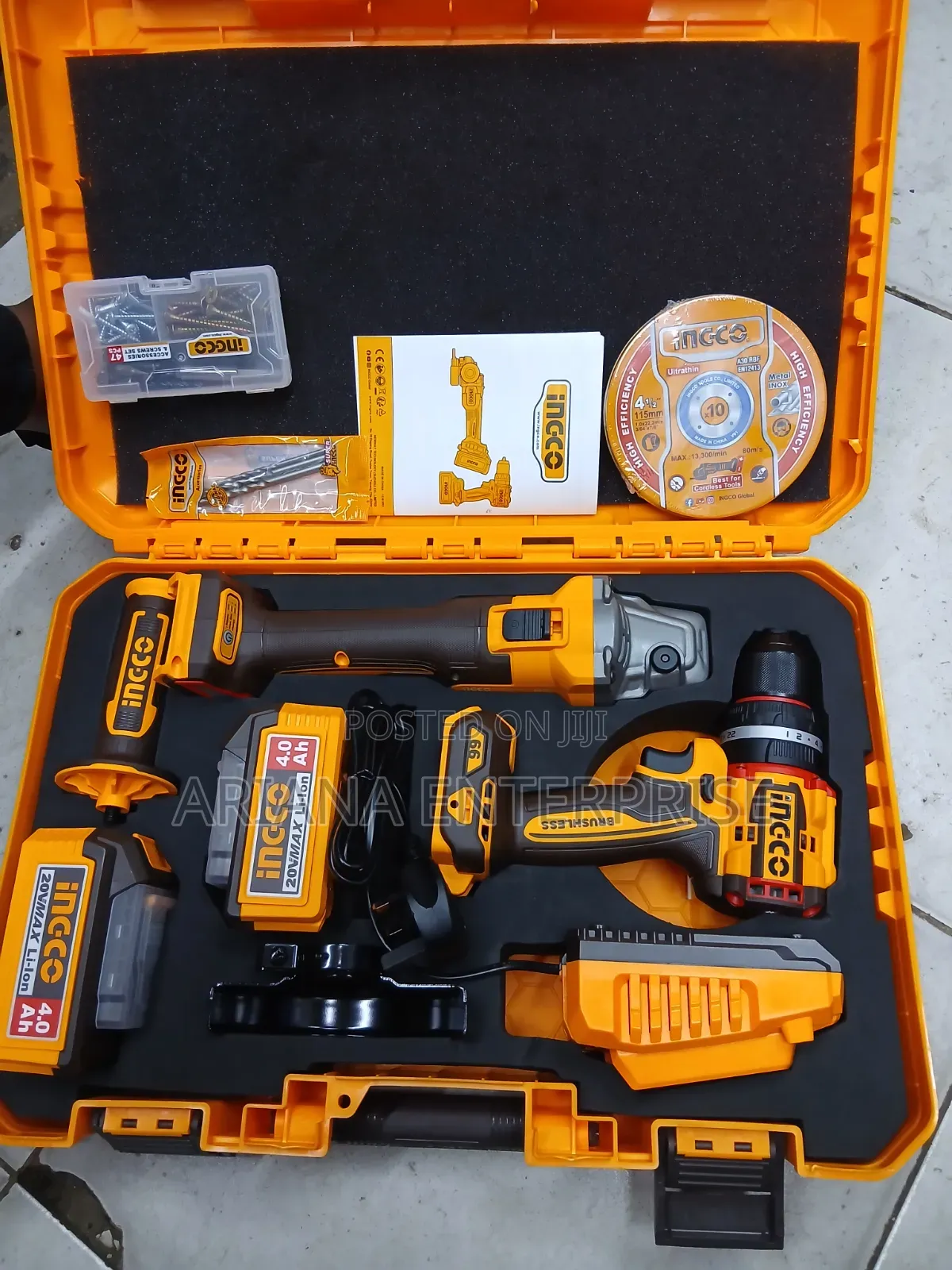 Ingco Cordless Impact Drill Kit