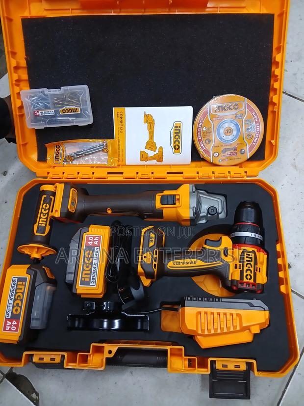 Ingco Cordless Impact Drill Kit - main view