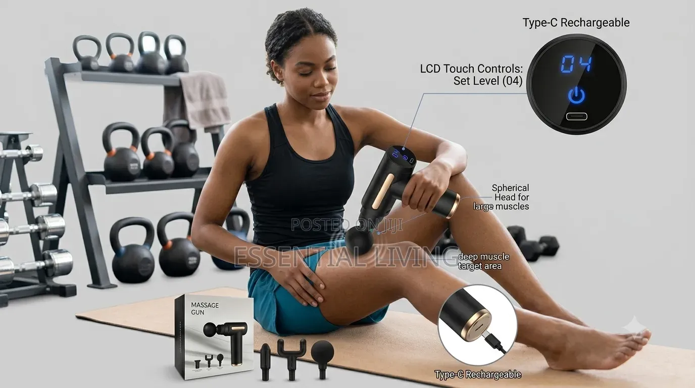 Body Massage Gun - Deep Tissue Massager Electric Fascia Massage Gun