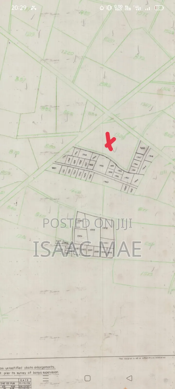 4 Acres for Sale at Malindi Sosobora Area Per Acre