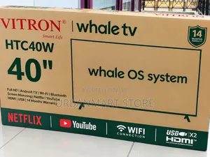 Brand New Vitron 40 Inch Smart Whale TV With Bluetooth, WiFi, YouTube