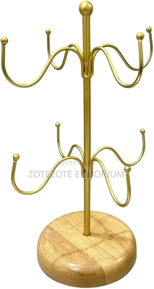 8 Slot Golden Cup Stand