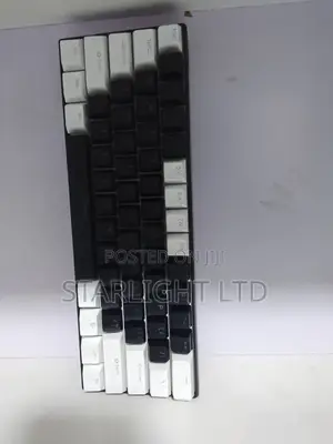 Modern Black White Dual-Tone Custom Mechanical Keyboard
