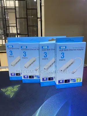3.0 USB to Ethernet Adapter With 3 USB Ports