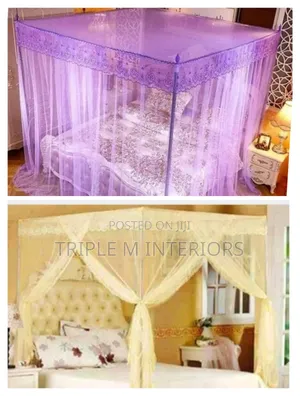 6 by 6 Four Stand Mosquito Net -Premium Quality