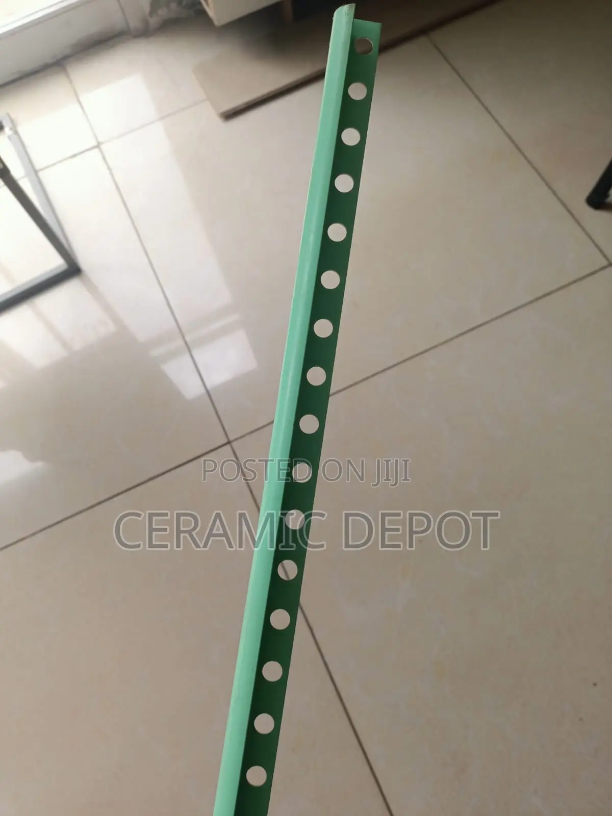 PVC Tile Corner Stripe Green 2.4m - Per Bundle of 100pcs