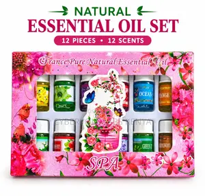 Natural Essential Oil Set of 12 Pieces