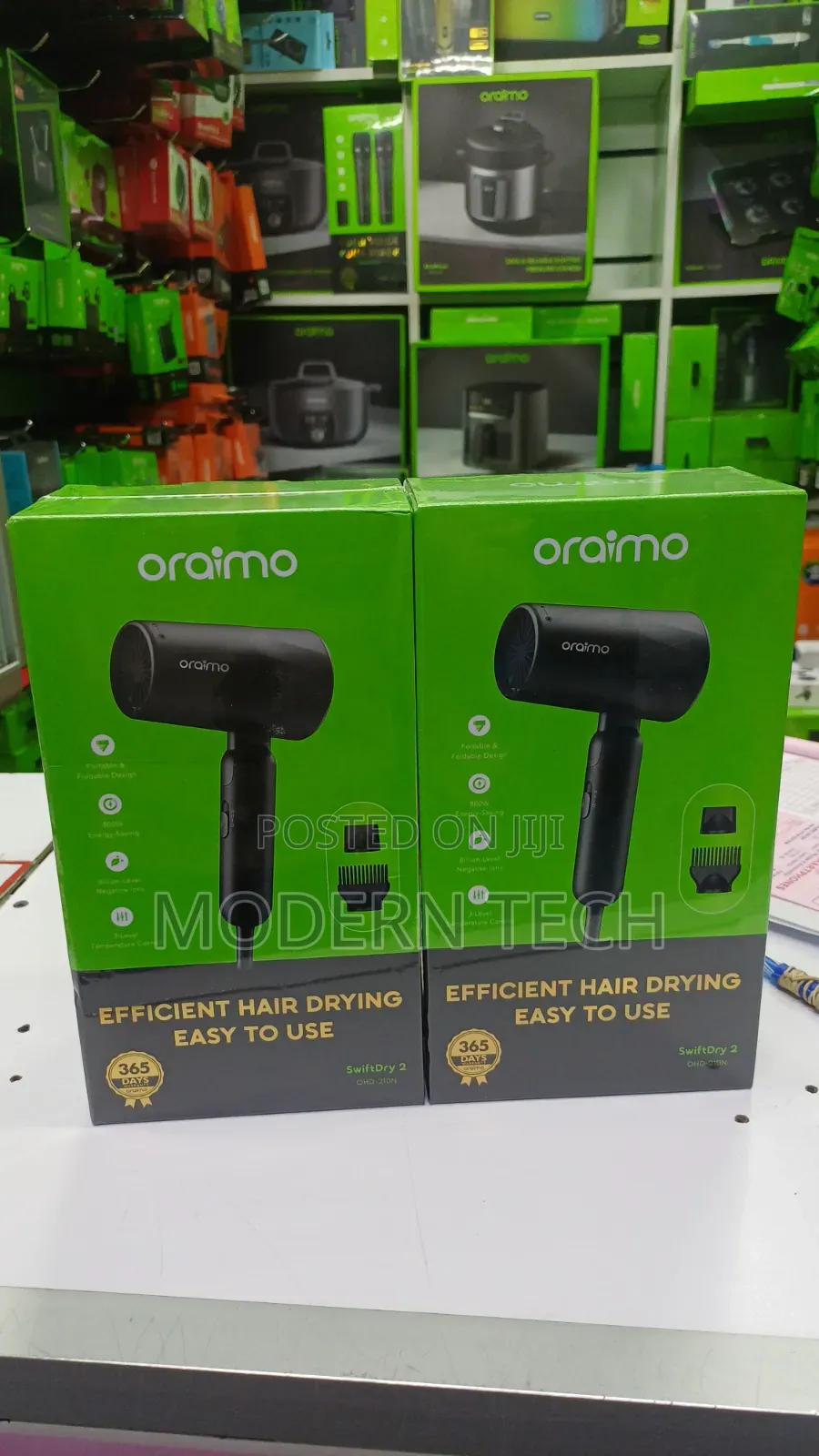 Oraimo SwiftDry 2 800W Hair Dryer