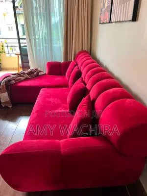 Magenta, Velvet 7-Seater Sectional Sofa