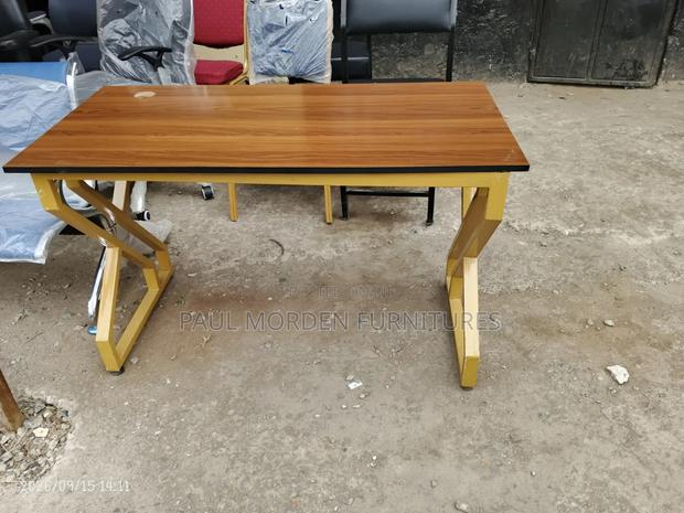 Office Desk Metal With Gold Color - thumbnail 2