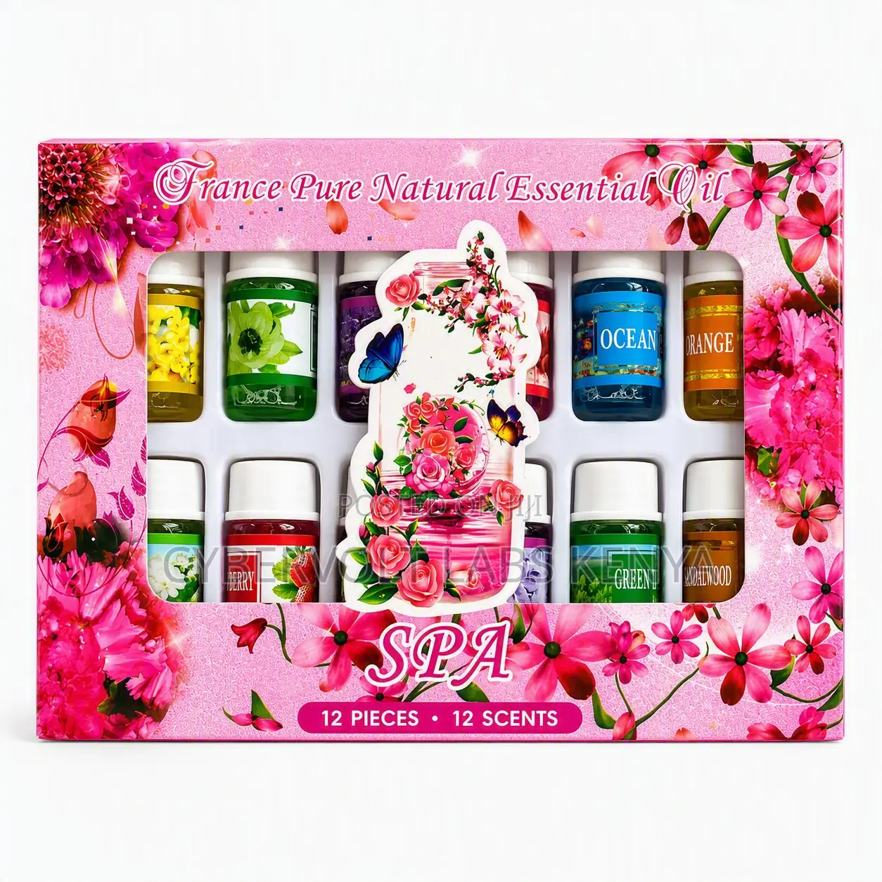 Natural Essential Oil Set of 12 Pieces