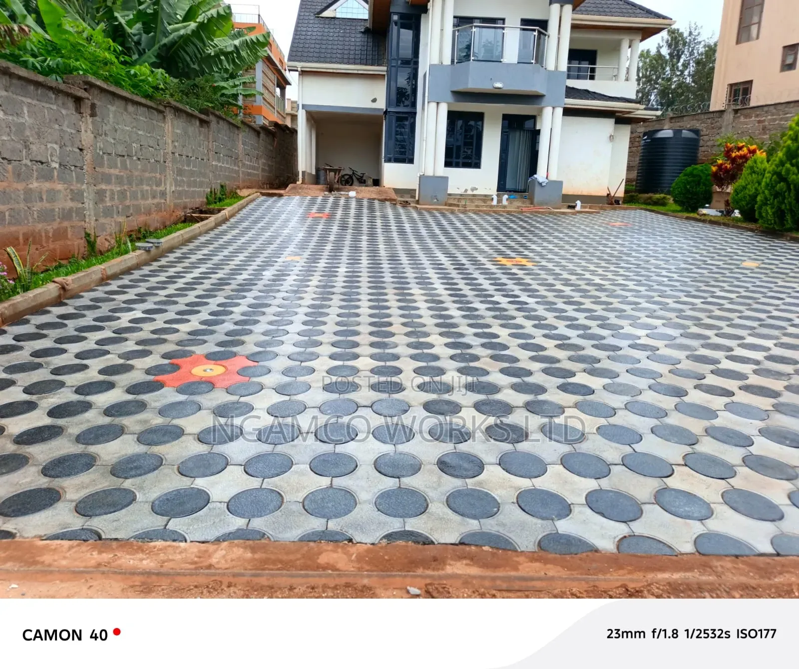 Coloured 3D Cabro Paving Blocks