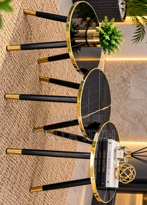 3 in 1 Modern Executive Marble Table