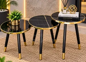3 in 1 Modern Executive Marble Table