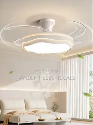 LED Ceiling Fan Light for Home and Restaurant Invisible Chandelier