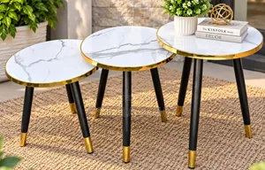 3 in 1 Morden Marble Table