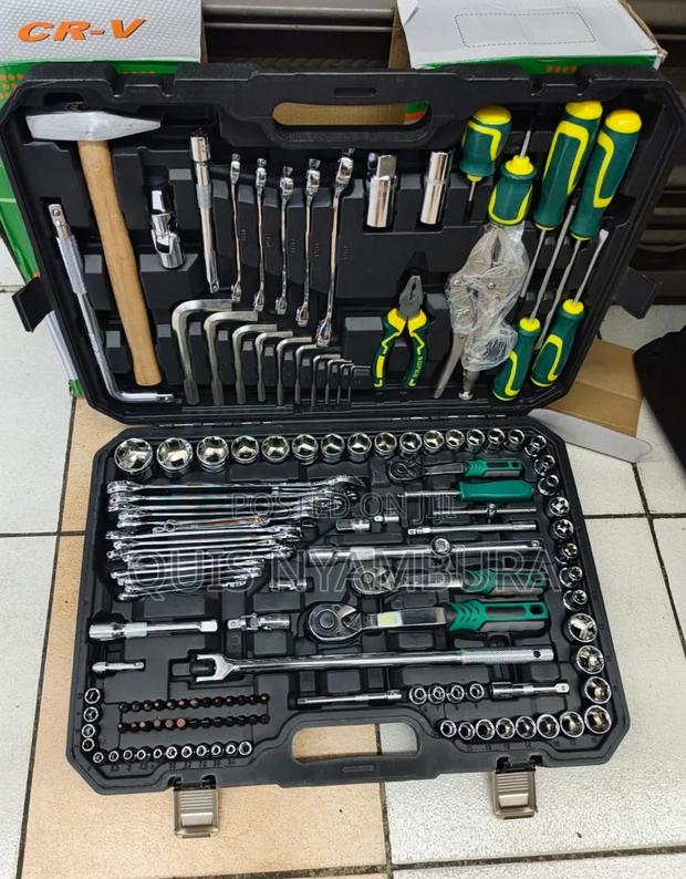 142pcs Mechanical Tool Set/ Socket Wrench Toolbox - main view