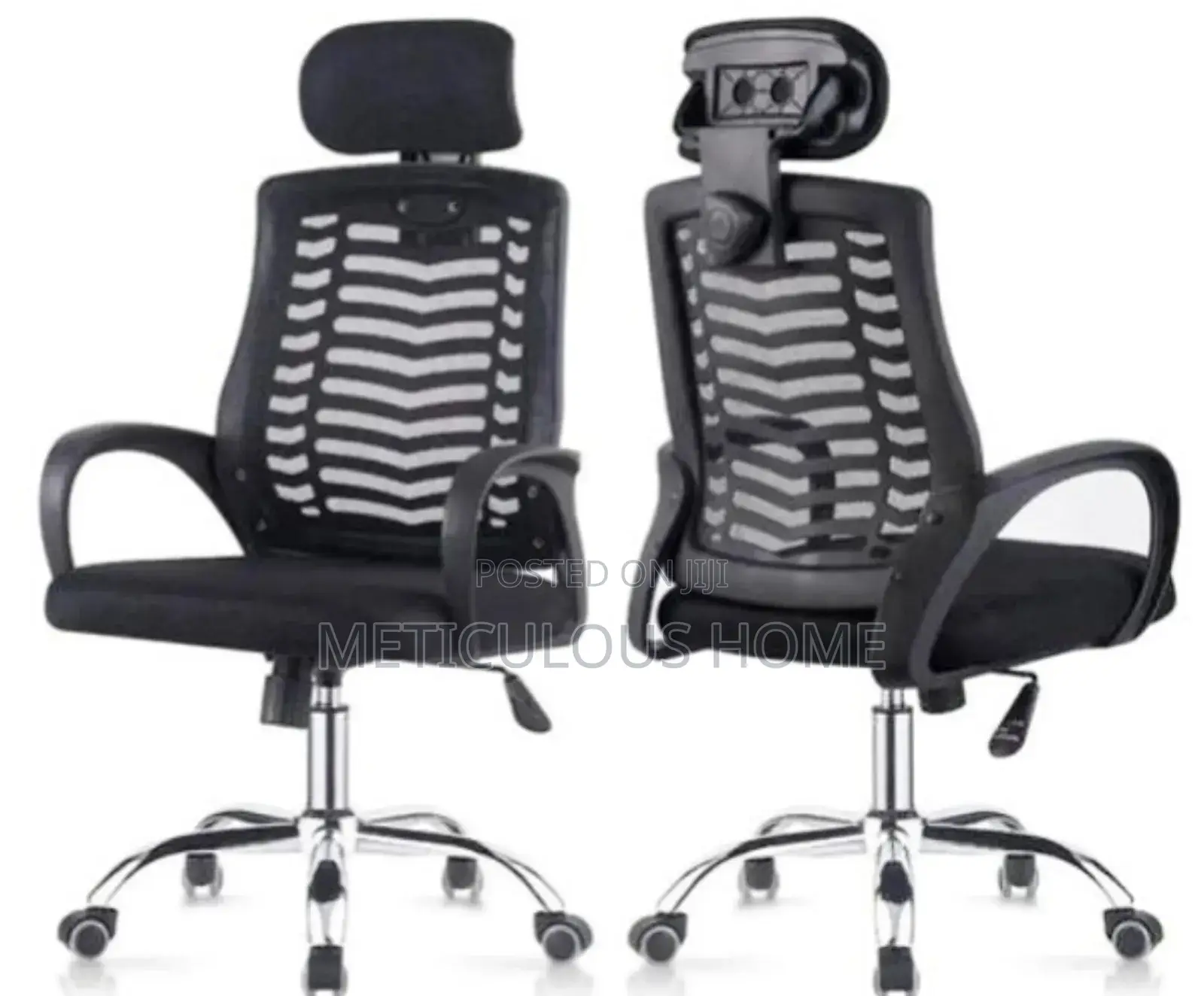 Secretarial Mesh Office Chair With Head Rest Now Available