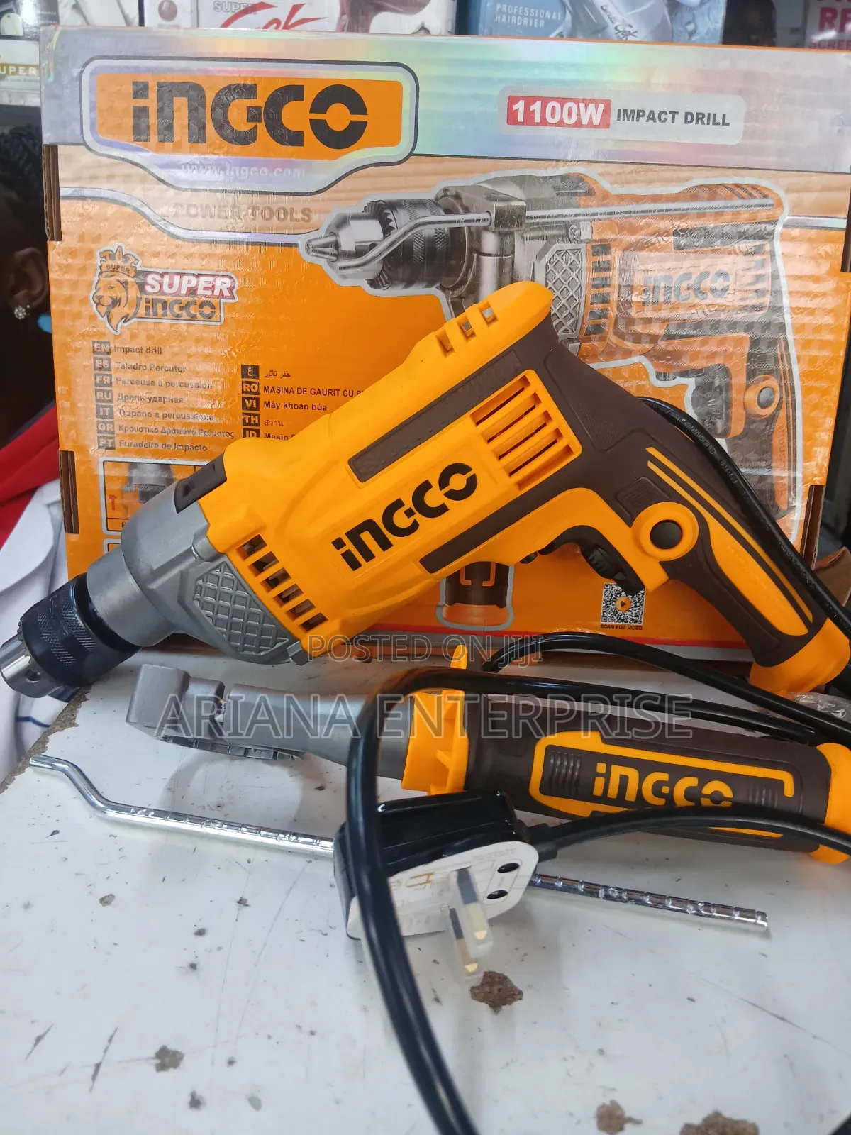 Corded Electric Ingco 1100W Impact Drill