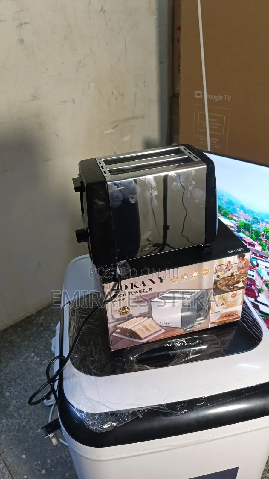 Sokany Pop Up Toaster 2-Slice Stainless Steel Bread Toaster