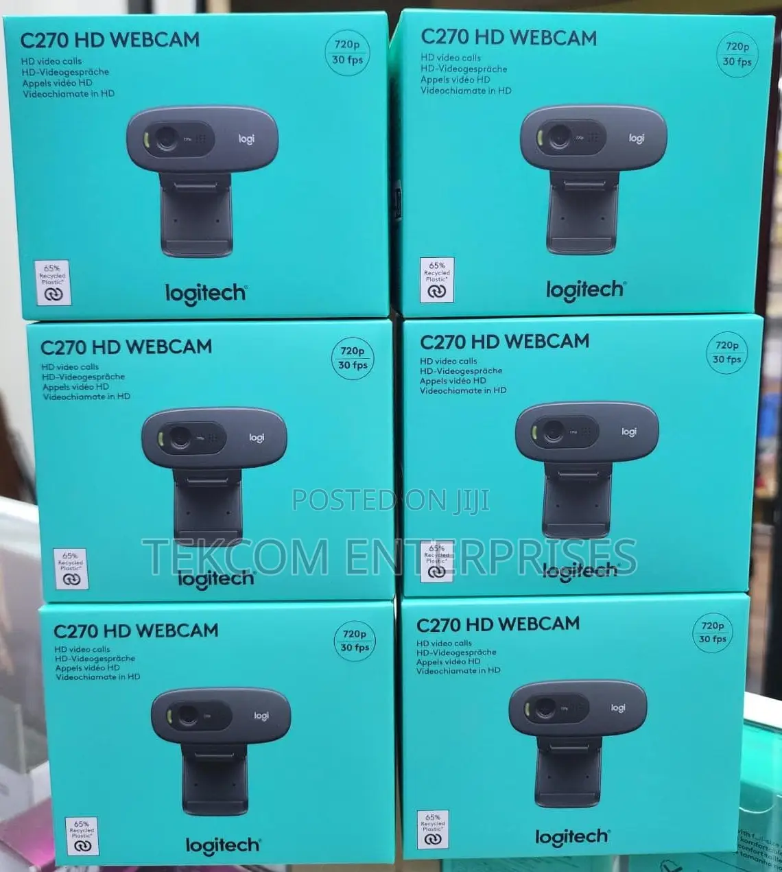 Logitech C270 HD 720p Webcam for Desktop and Laptop