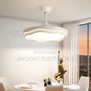 Modern Bedroom Ceiling Fan Light Electric Digital Remote Control