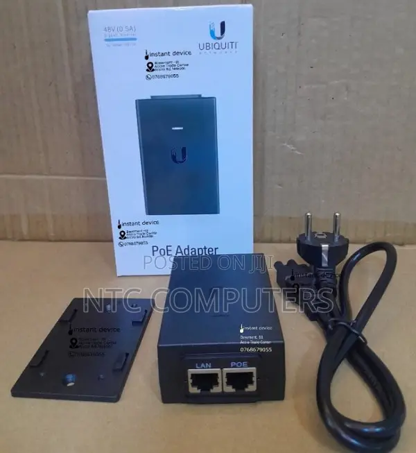 Ubiquiti 48V 0.5A Gigabit PoE Injector