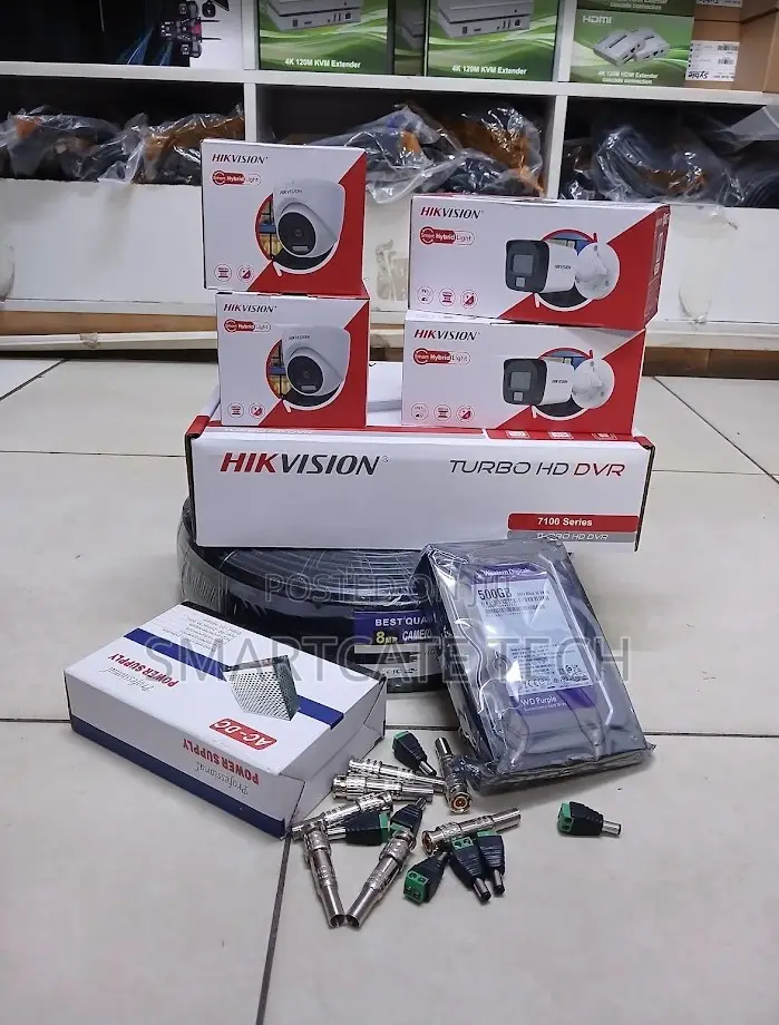 4CH Hikvision Security Camera System – Full Color | Dome Bullet