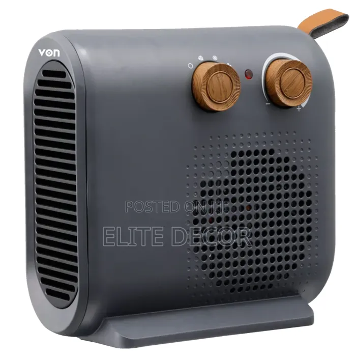 VON VHF202MLK Fan Heater 2000W – Adjustable Thermostat