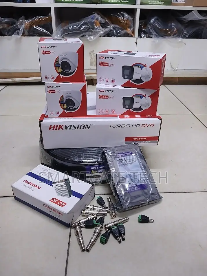 Hikvision 4CH CCTV Camera Package – Full Color Night Vision HD