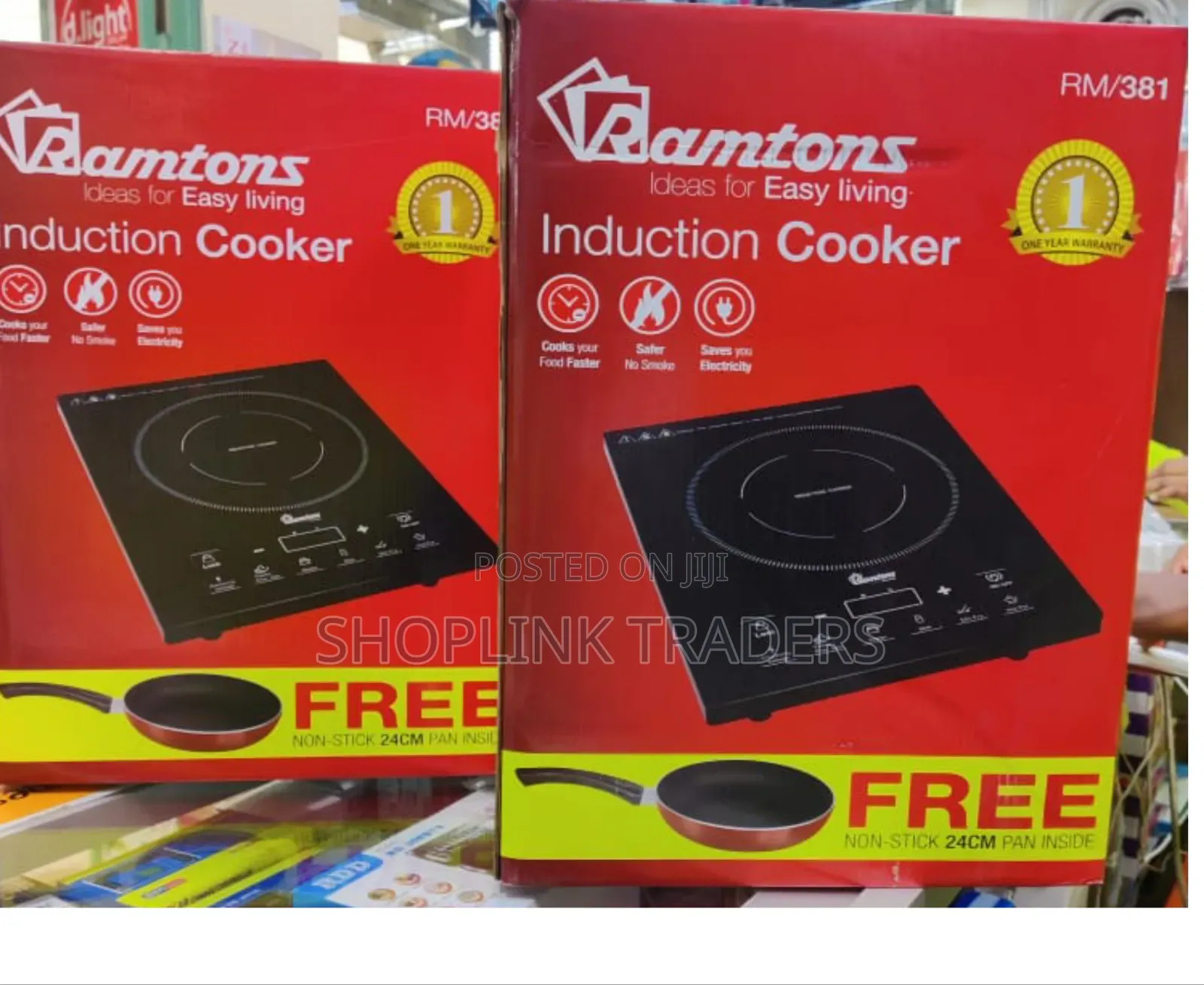 Ramtons Induction Cooker With Free Pan