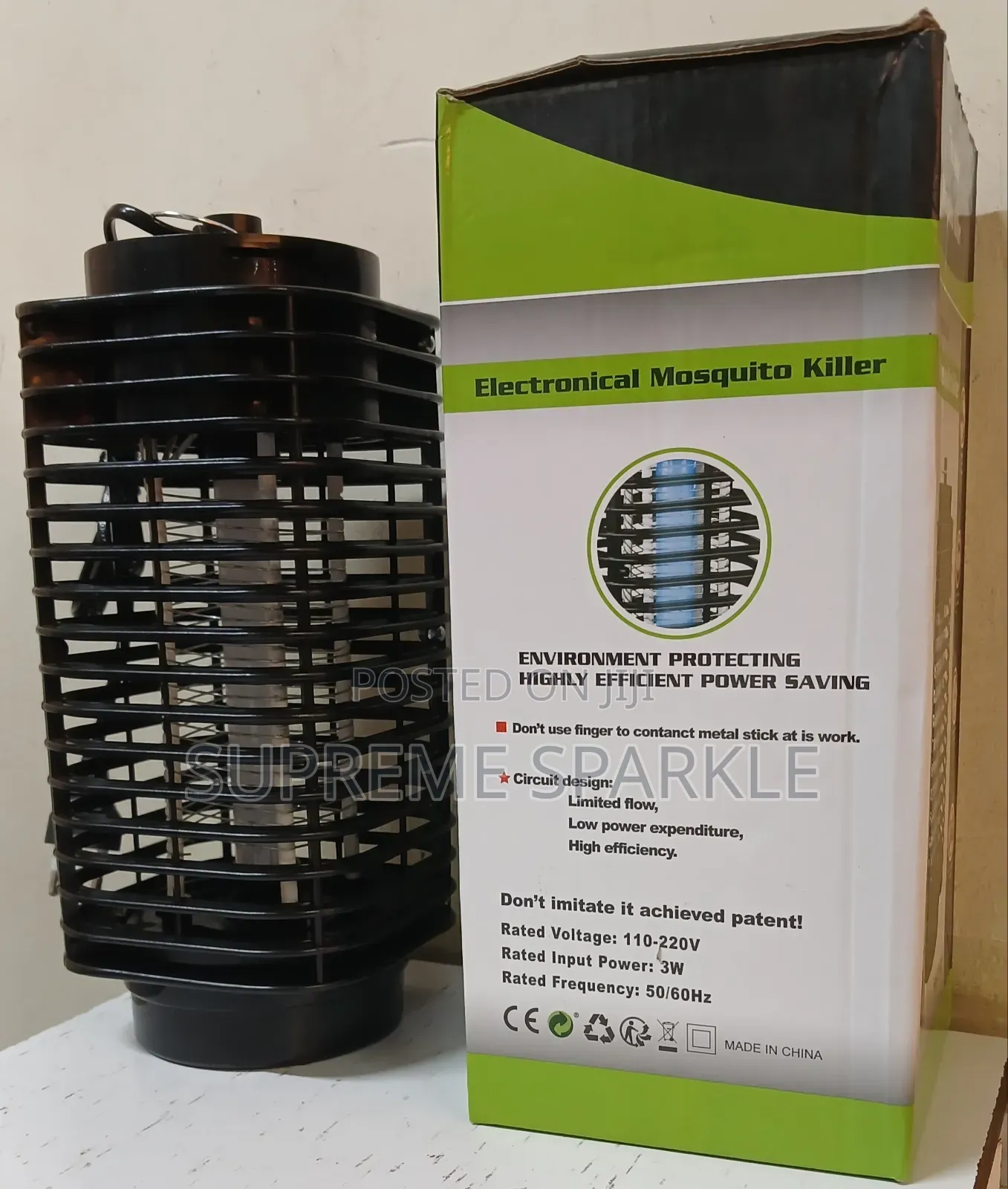 Electric Mosquito Killer Lamp 3W UV Bug Zapper