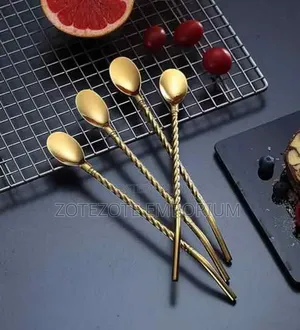 6pcs Stainless Straw Spoon + Brush