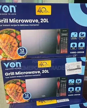 Von 20L Digital Microwave With Grill – Powerful Convenient