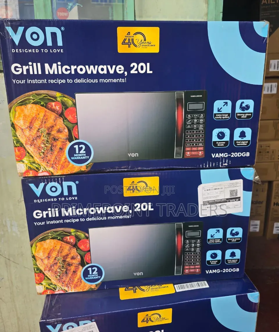 Von 20L Digital Microwave With Grill – Easy Cooking Made Simple