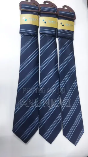 Stripped Blue and Black Ties