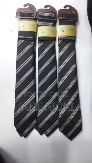 Stripped Blue and Black Ties